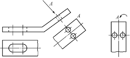 图1-24钣金加工件斜视图 图1-24钣金加工件斜视图